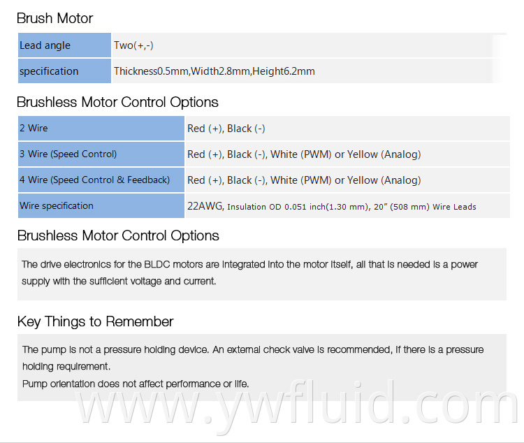 YWfluid 12V/24V Large Flow Self-priming Mini Peristaltic Pump with DC motor Used for laboratory equipments